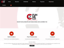 Tablet Screenshot of fundaciondelacomunicacion.org